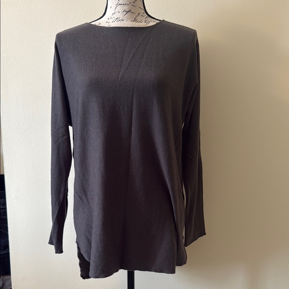 INC International Concepts Gray Long Sleeve Tunic
